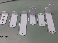 מגוון תפסים אשר פיתחה סורגית עם השנים נועדו להתאים את הרכבתה של סורגית על מגוון רחב מאד של חלונות.