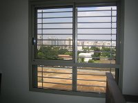 סורגית מדגם פרימיום אופקי - מבט מתוך הבית : סורגים, סורגים לילדים, סורג, סורגית